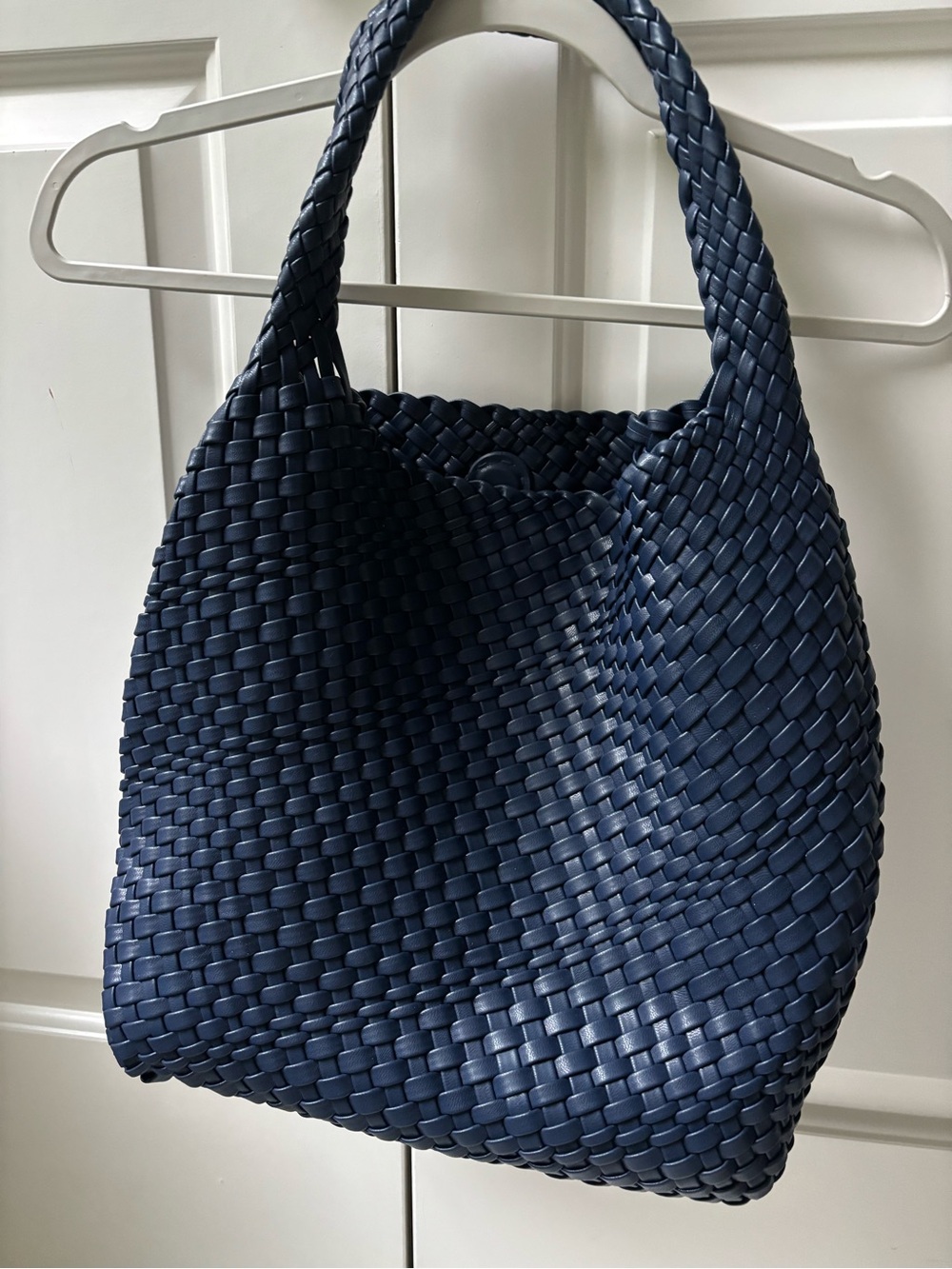 Woven Tote Bag in Navy - Women Bags